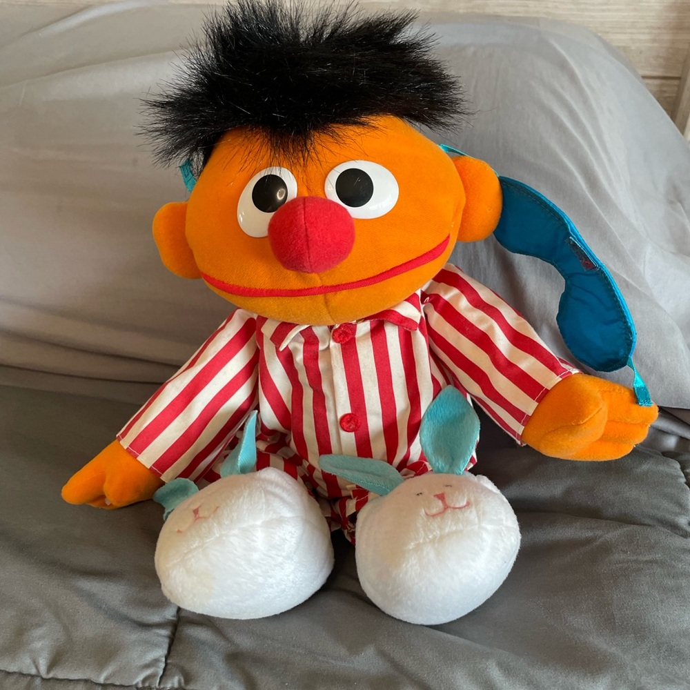 Sesame Street Sleep And Snore Ernie Talking & Singing Doll Toy